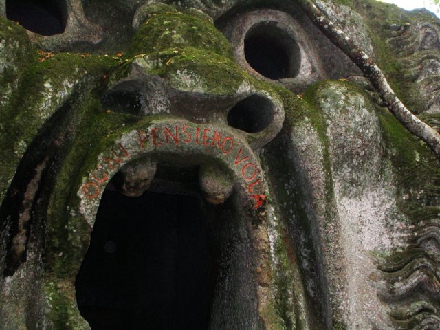 The Orca sculpture at Bomarzo